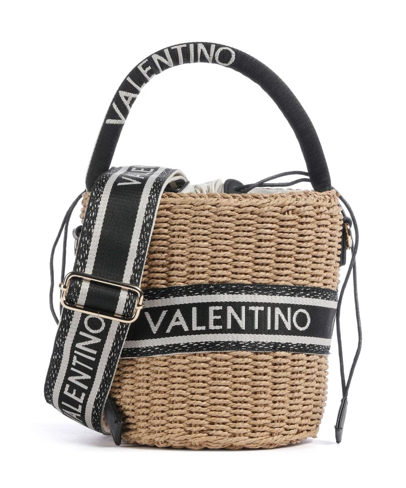 Valentino Bags Boho Borsa a secchiello naturale/nero