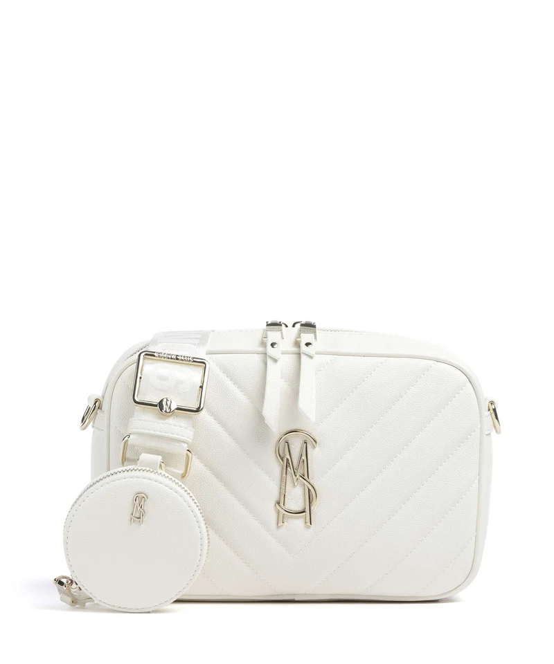 Steve Madden BZIRIA Borsa a tracolla white/gold