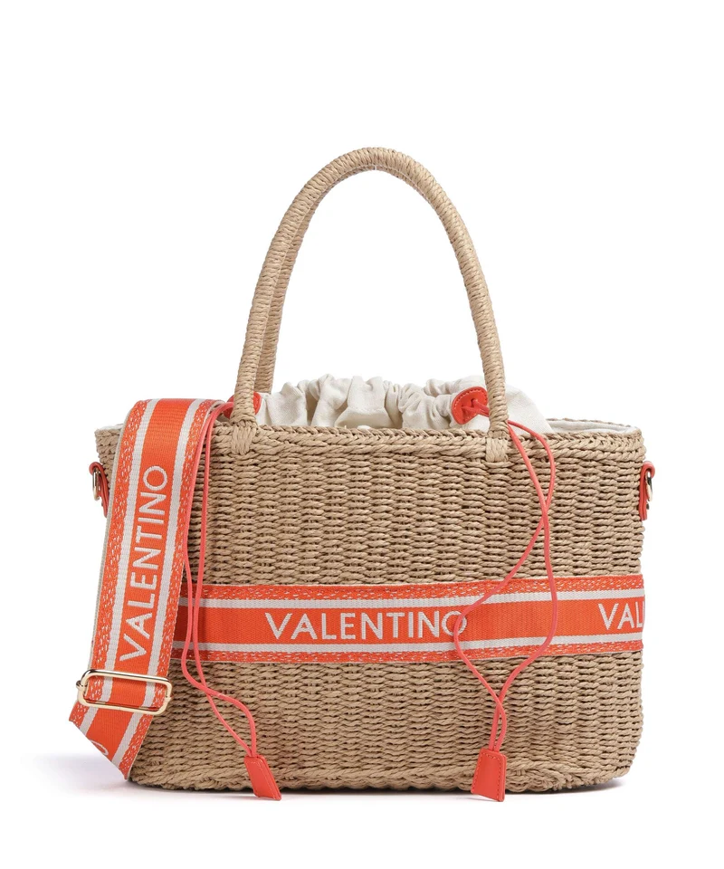 Valentino Bags Boho Borsa a mano naturale/arancio