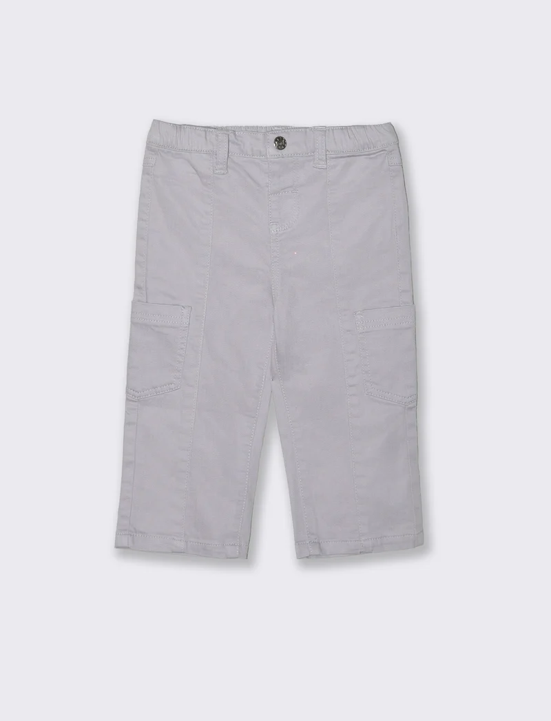 Pantaloni ampi con tasche laterali - Lilla