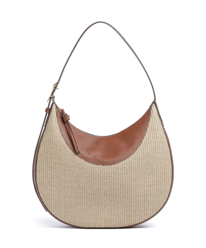 Radley London Bliss Crescent Borsa hobo cognac