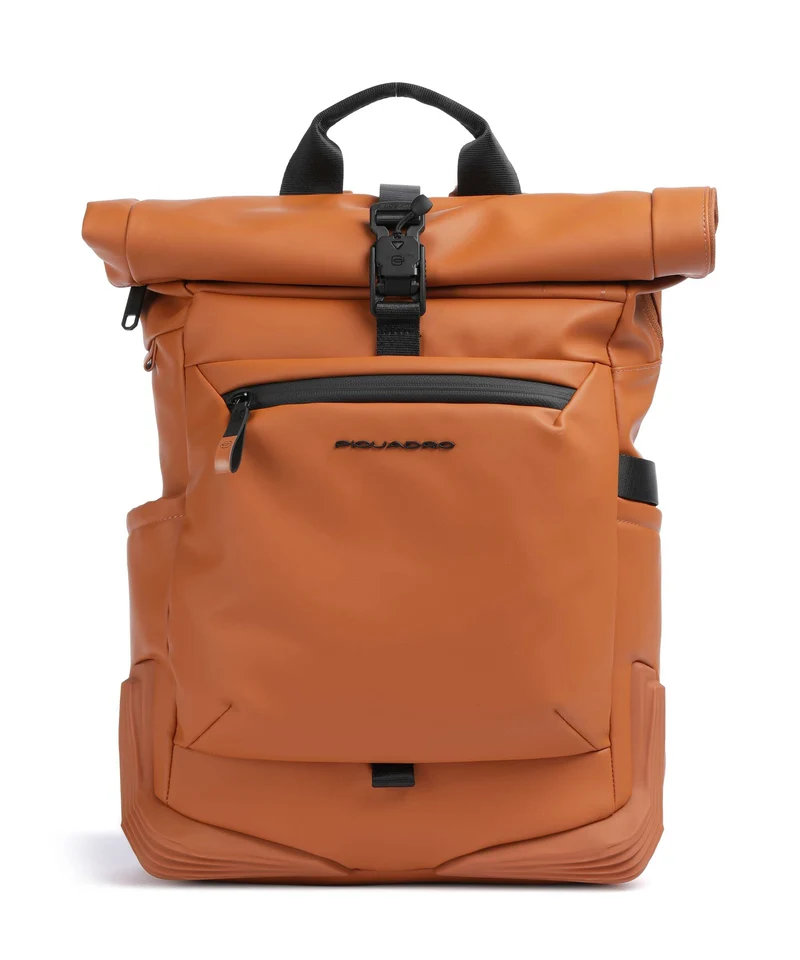 Piquadro Corner Special Zaino roll-top brique