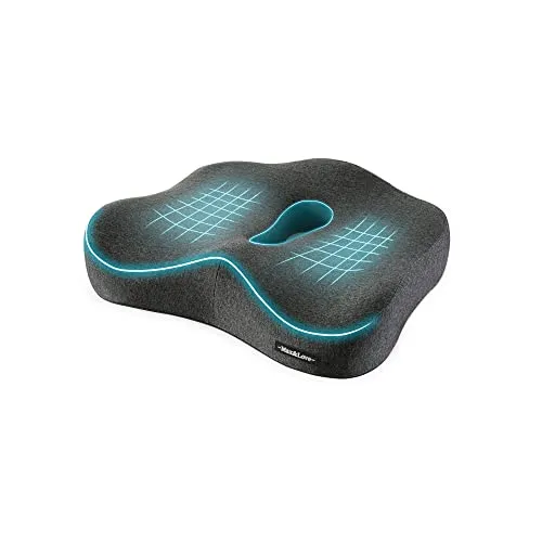 Cuscino per sedia in memory foam per allevia il dolore alla schiena sciatica coccige degenerante disco ortopedico osteoartrite prostatica cuscino basso dolore alla schiena modellante dell'anca