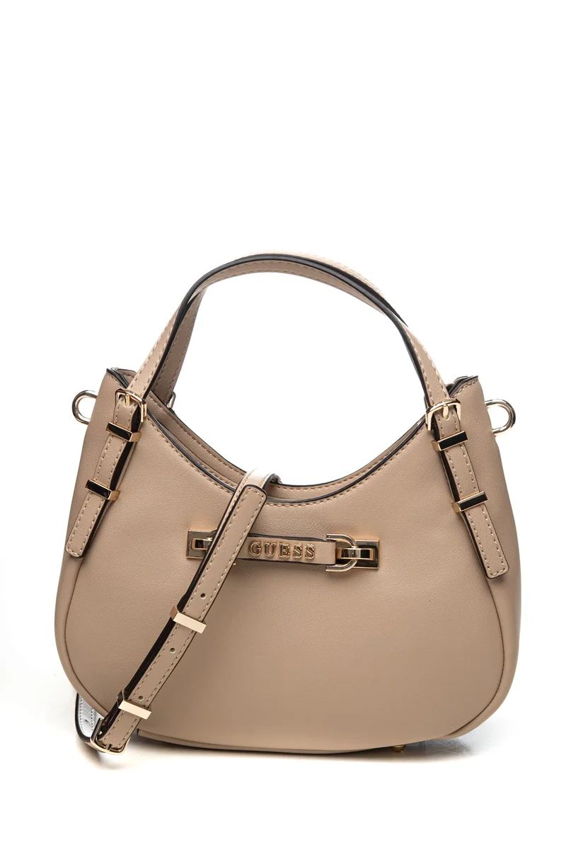 Borsa Guess Lefia S Da Donna Taupe In Poliuretano