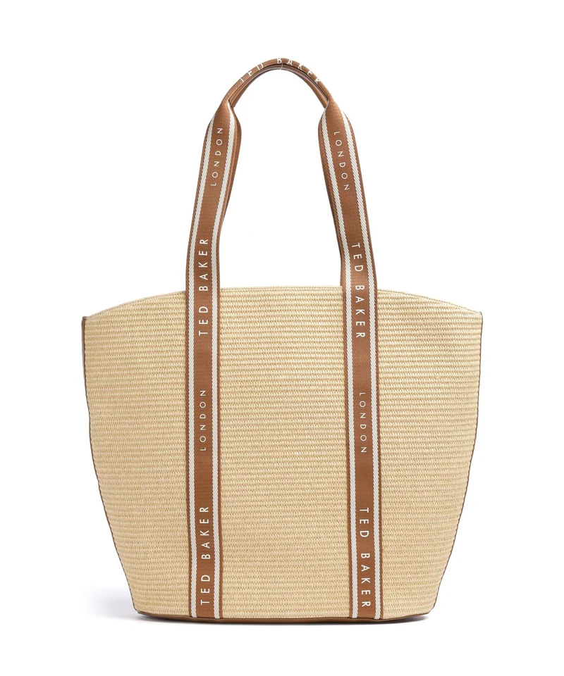 Ted Baker Rafiia Borsa shopper brown