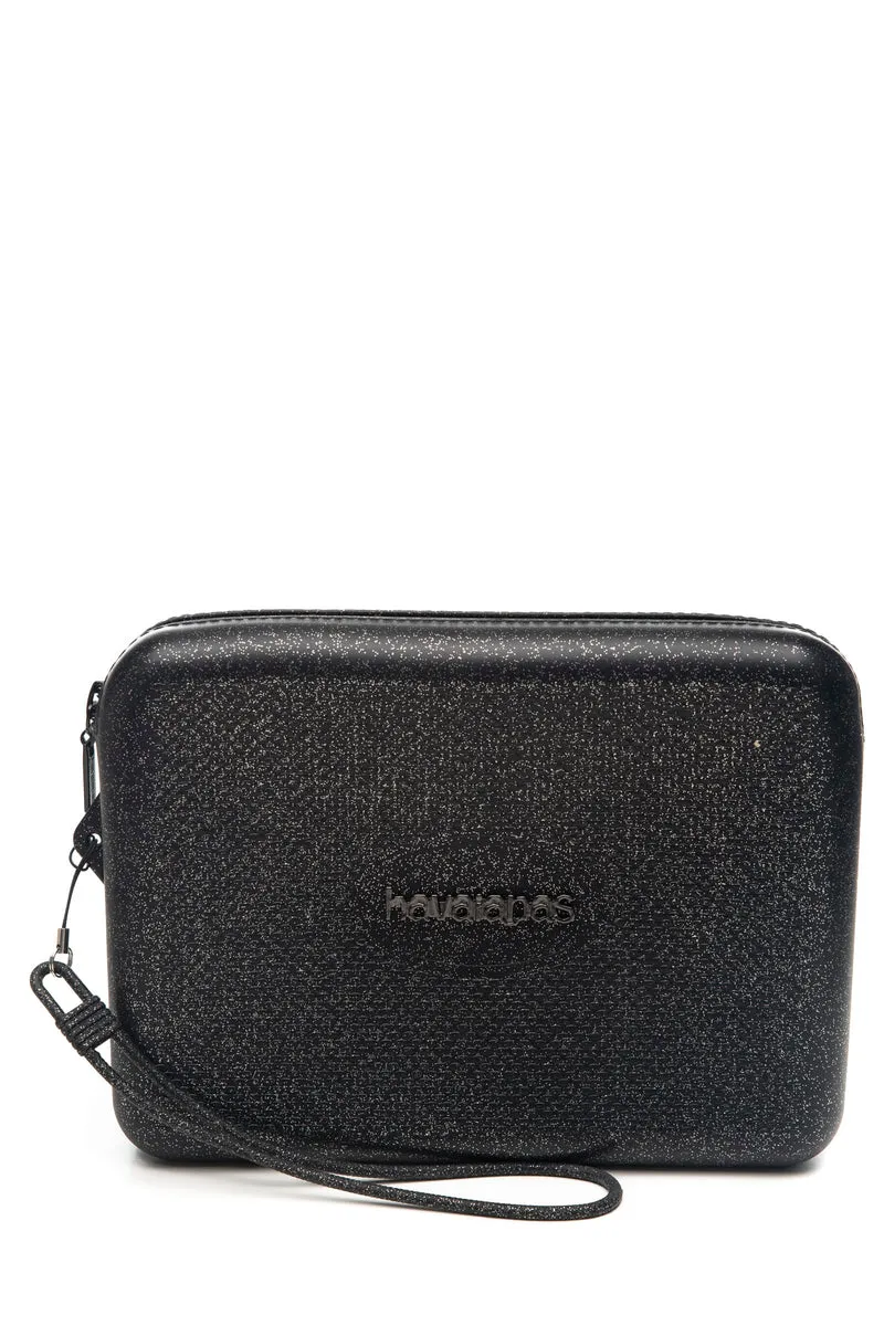 Pochette Necessaire Havaianas Da Donna Nera Glitter In Silicone