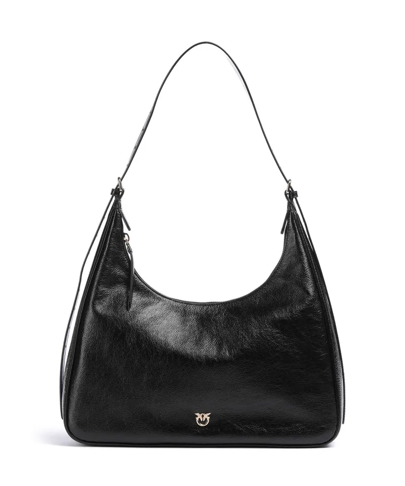 Pinko Miss Pinko Classic Borsa hobo nero limousine/oro