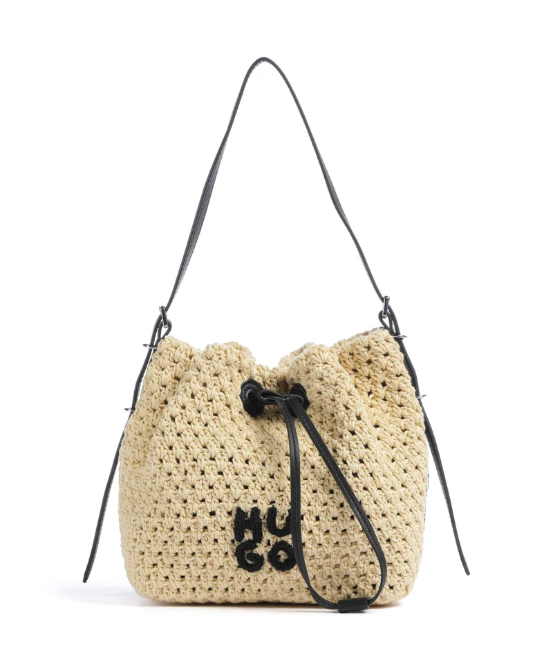 Hugo Neeko Borsa a secchiello light beige
