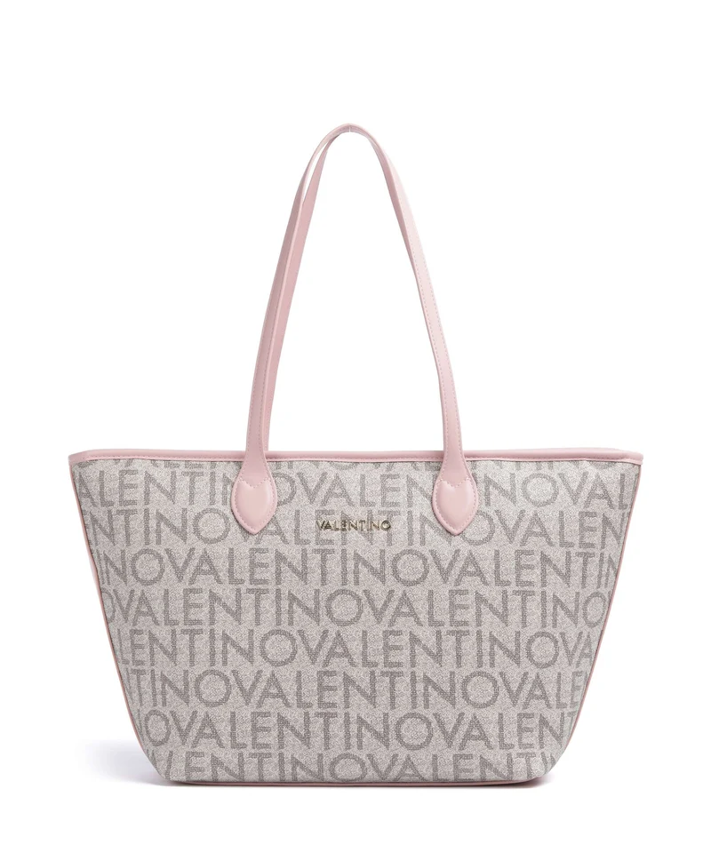 Valentino Bags Logo Borsa shopper beige/rosa