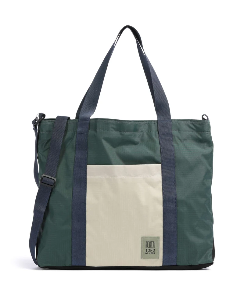 Topo Designs Mountain Essential Borsa shopper forest/bone white