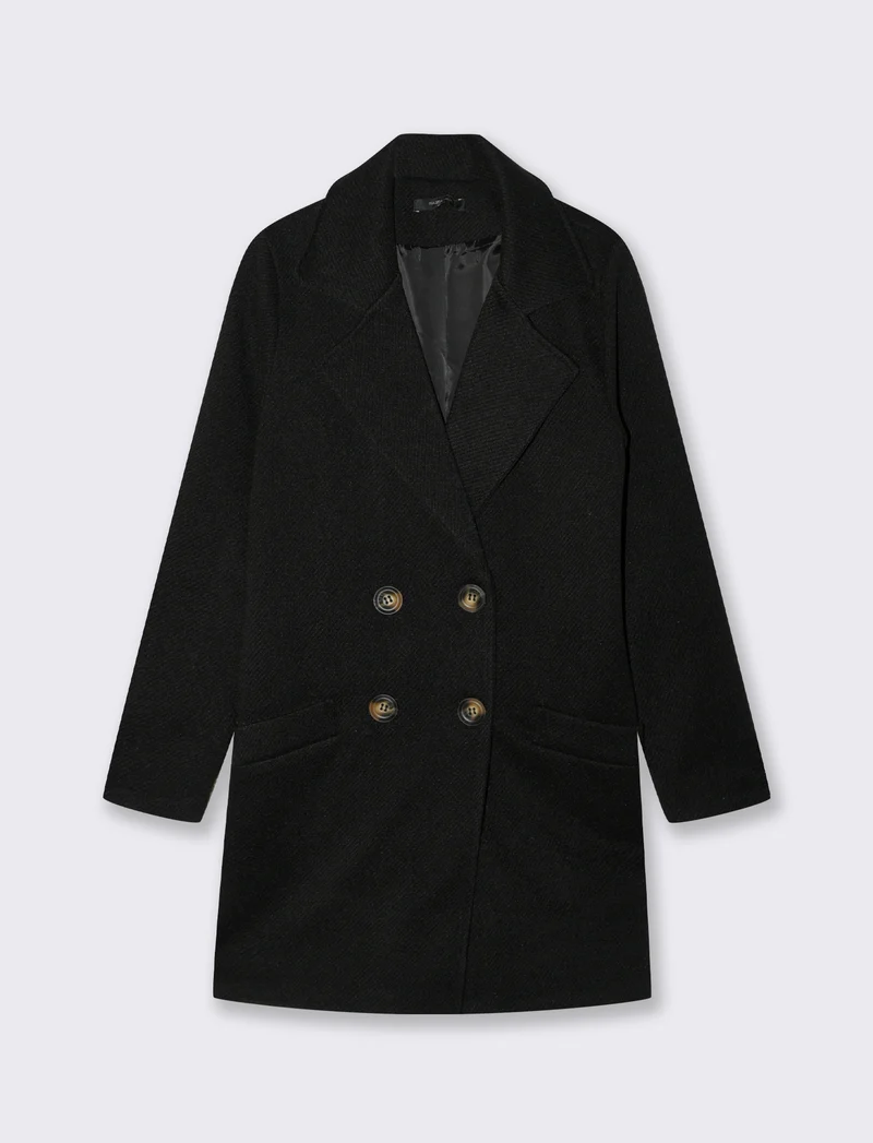 Cappotto doppio petto - Nero