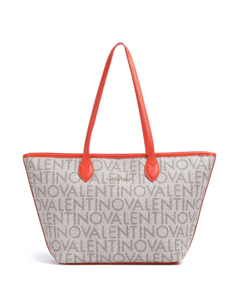 Valentino Bags Logo Borsa shopper beige/arancio