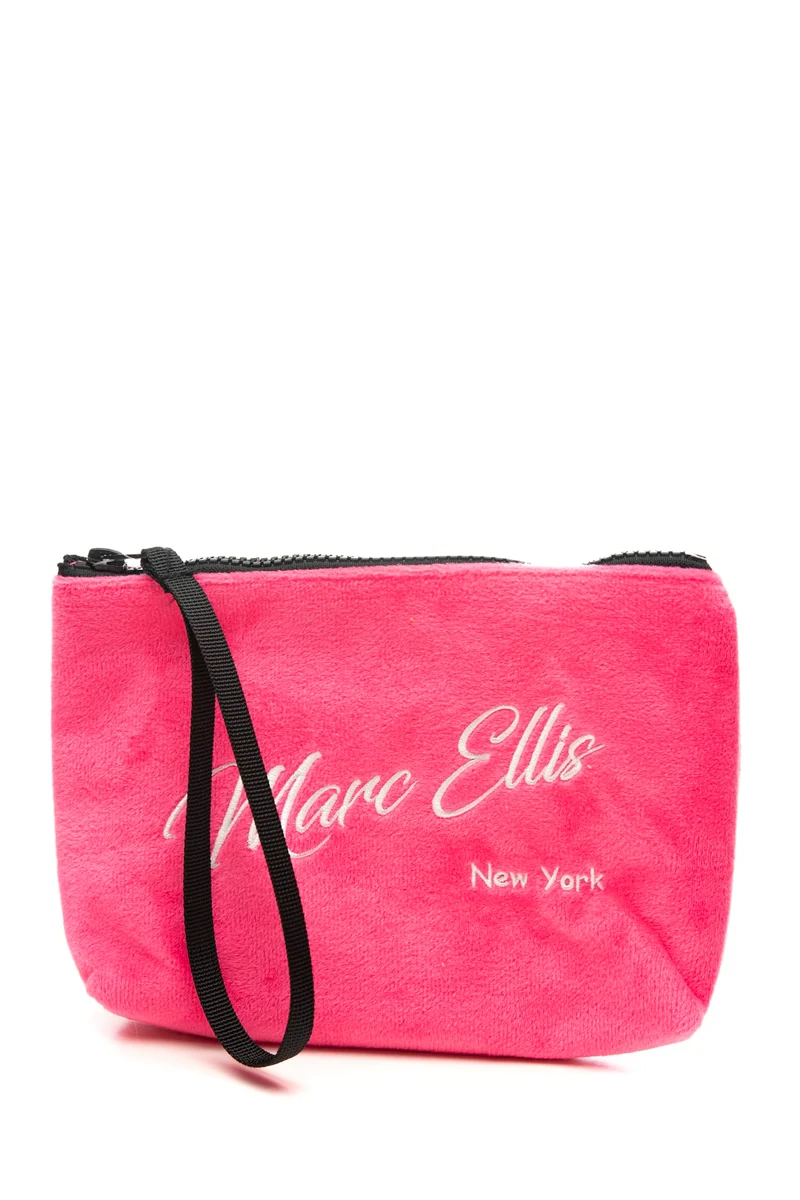 Pochette Marc Ellis Buby Pouch Kiss Da Donna Rosa Fluo In Microfibra