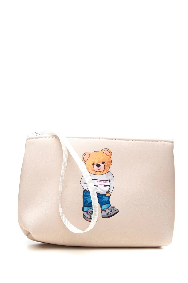 Pochette Marc Ellis Buby Pouch Teddy Da Donna Beige In Poliestere