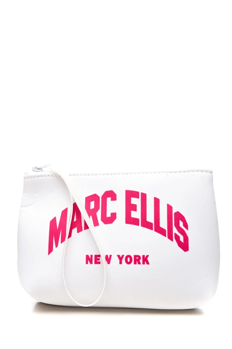Pochette Marc Ellis Buby Pouch M E Da Donna Bianca In Poliestere