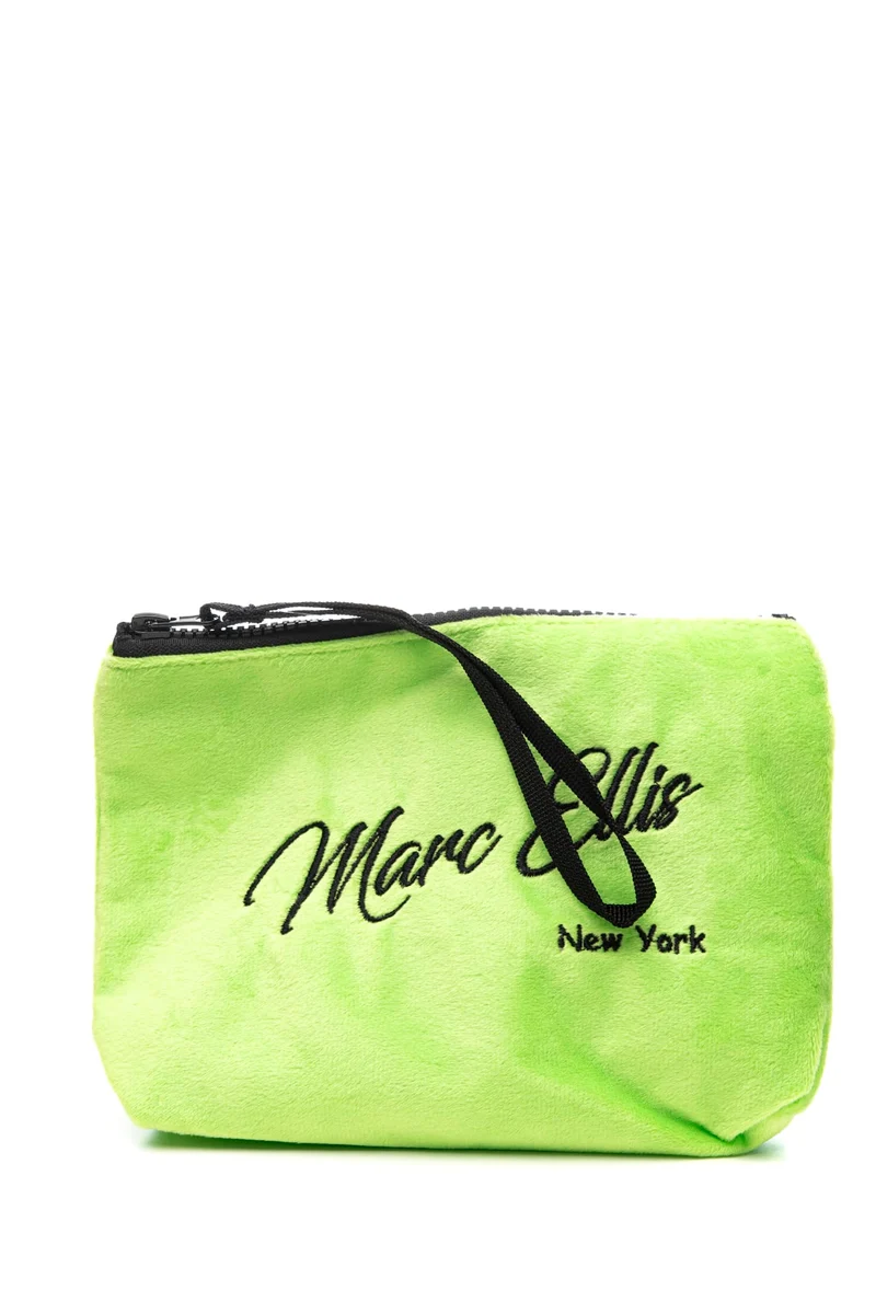 Pochette Marc Ellis Buby Pouch Kiss Da Donna Verde Fluo In Microfibra