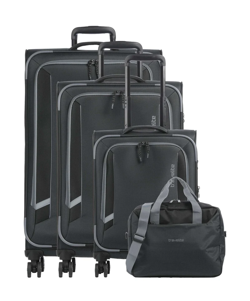 Travelite Corsiica Set valigie trolley (4 ruote) black