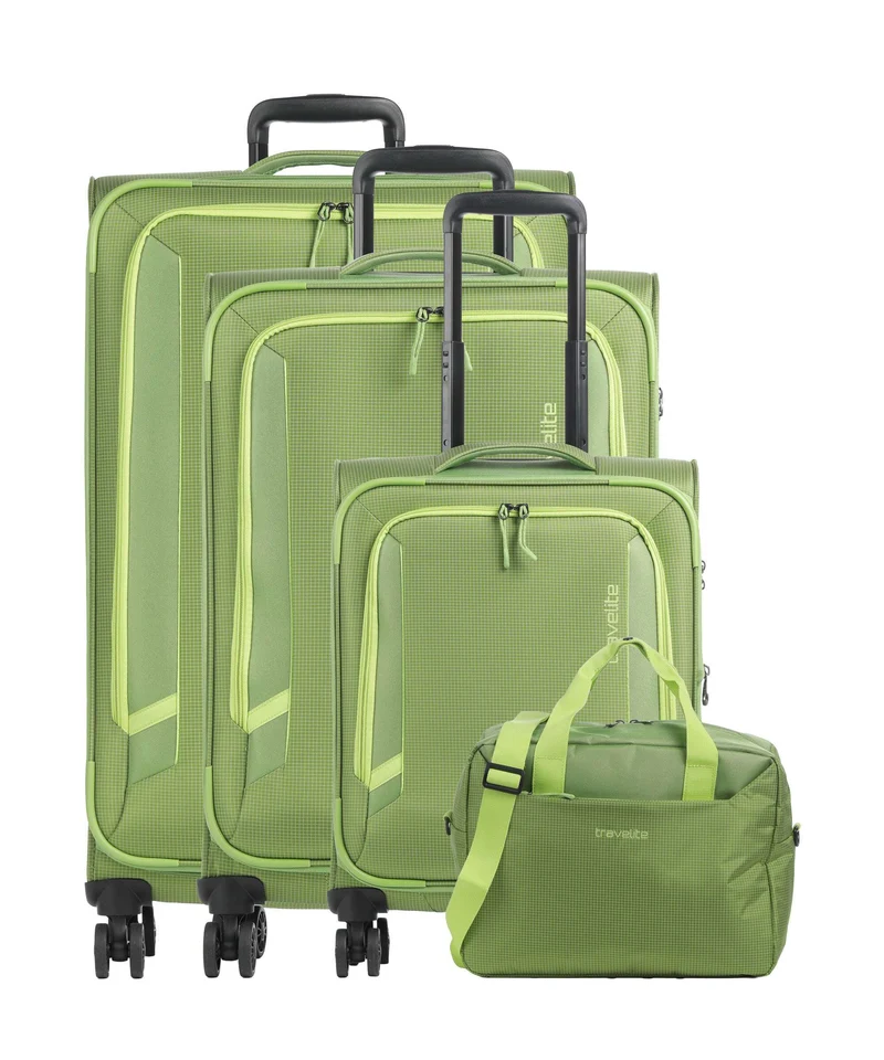 Travelite Corsiica Set valigie trolley (4 ruote) fresh green