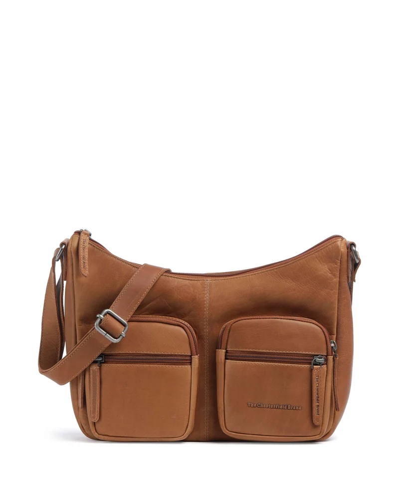 The Chesterfield Brand Wax Pull Up Cow Valenora Borsa a spalla cognac
