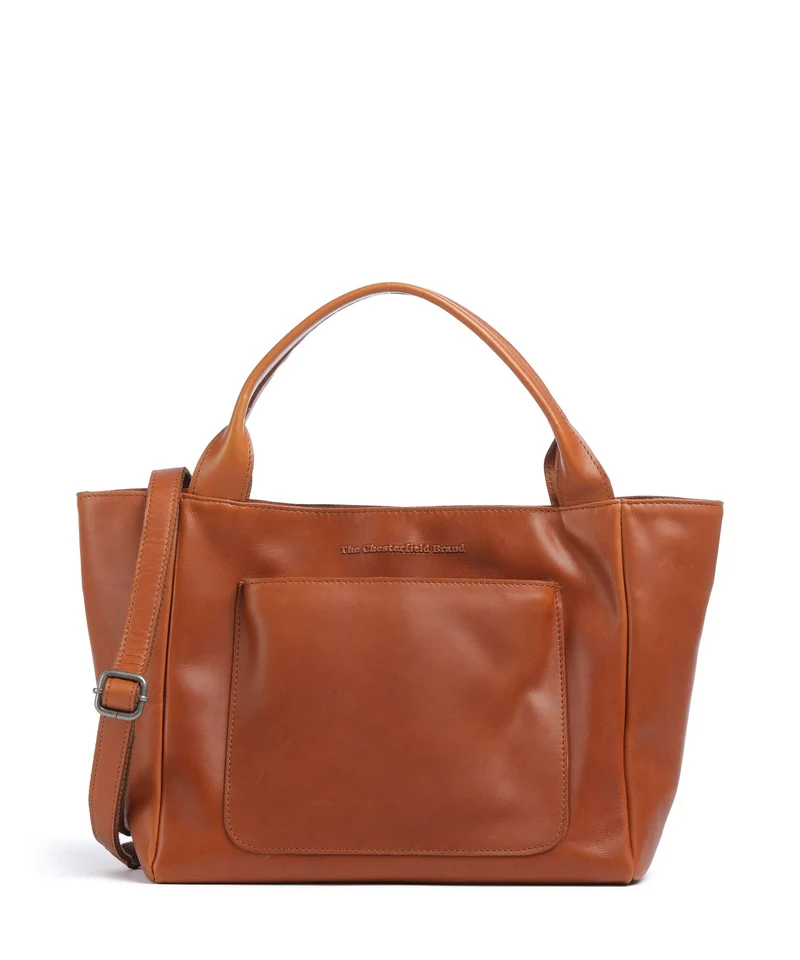 The Chesterfield Brand Wax Pull Up Cow Tenara Borsa a spalla cognac