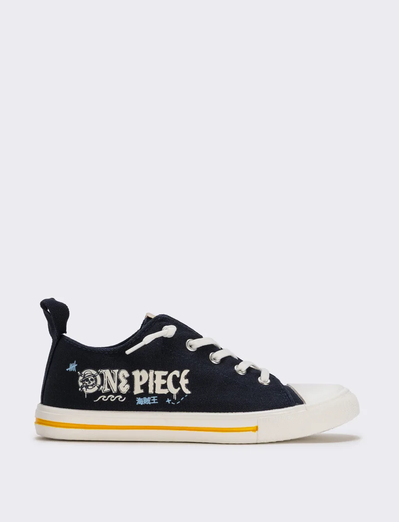 Scarpa One Piece da bambino in canvas blu - Blu