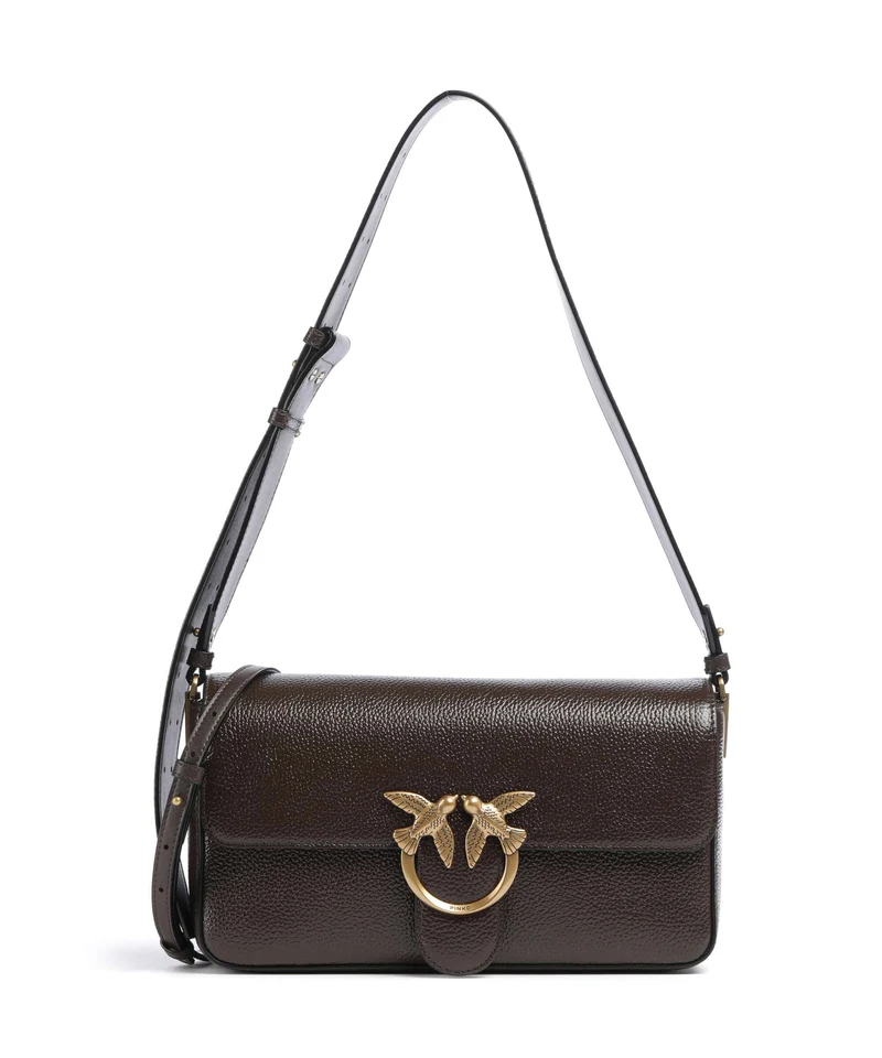 Pinko Love One Classic Slouchy Borsa a spalla marrone/chicco di caffe/antique