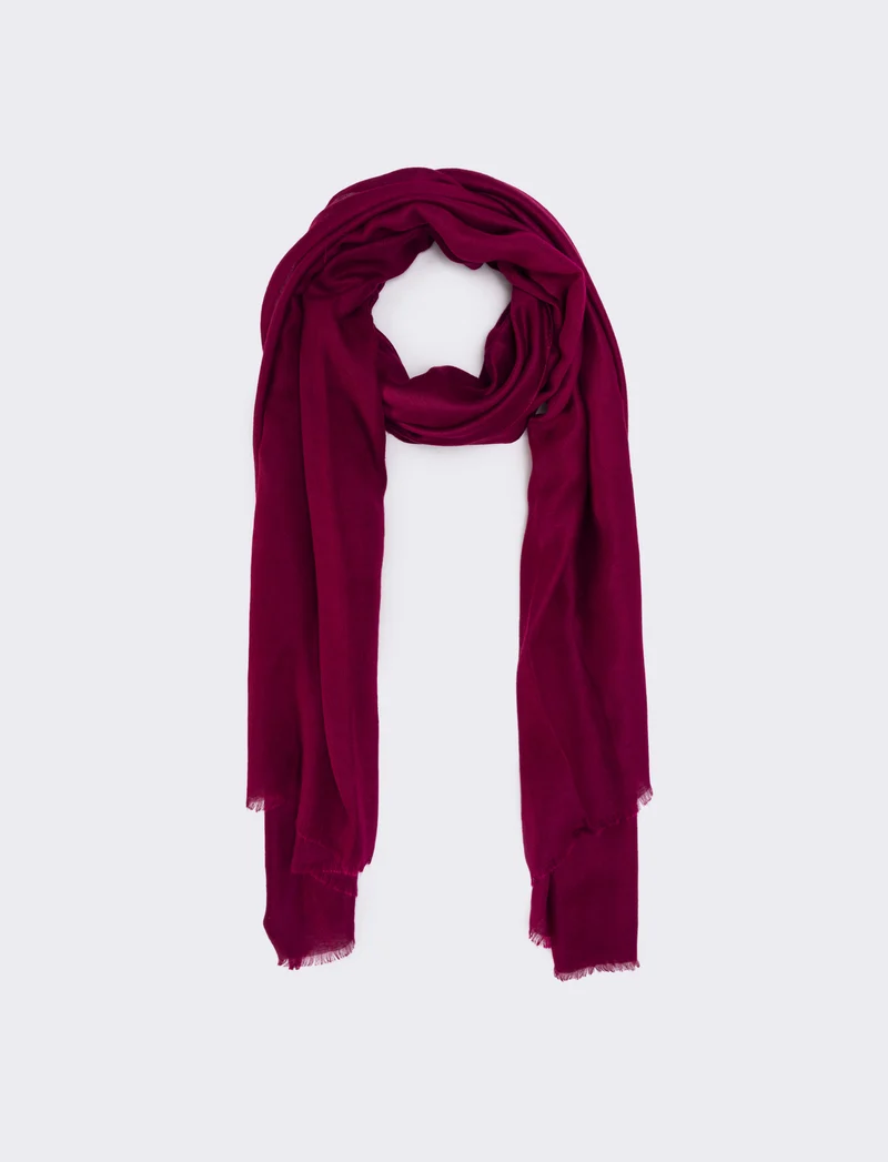 Foulard uomo unito - Bordeaux