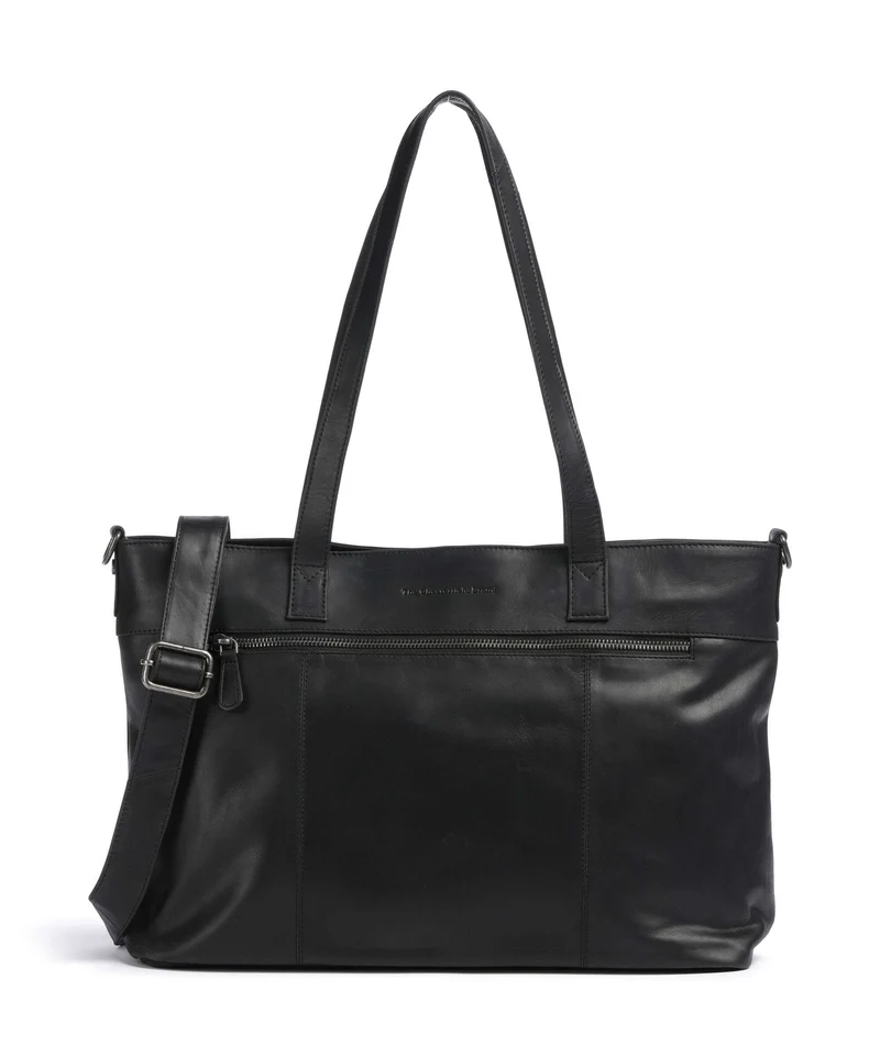 The Chesterfield Brand Wax Pull Up Cow Osira Borsa shopper black