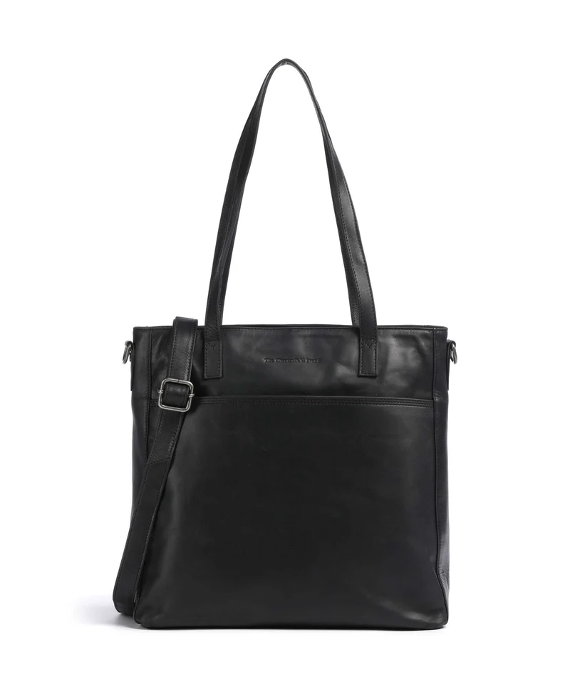 The Chesterfield Brand Wax Pull Up Cow Mosel Borsa shopper black