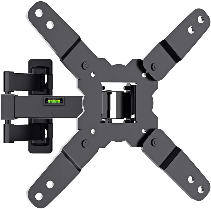 ATHLETIC TV Montaggio a Parete Staffa con Livello di Spirit - Misura la Maggior Parte 16 - 46 Pollici LED LCD Plasma - Ultra Sottile Tilt Swivel Caratteristiche - Mass. VESA,328mm