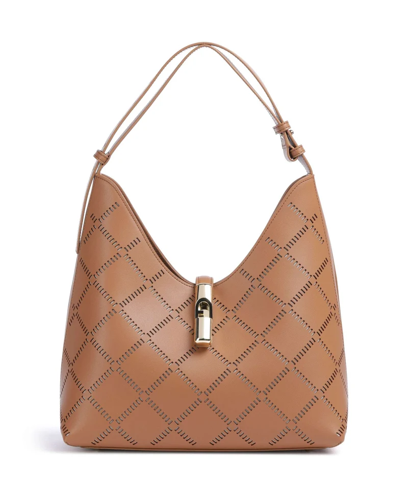 Furla Goccia M Borsa hobo brandy