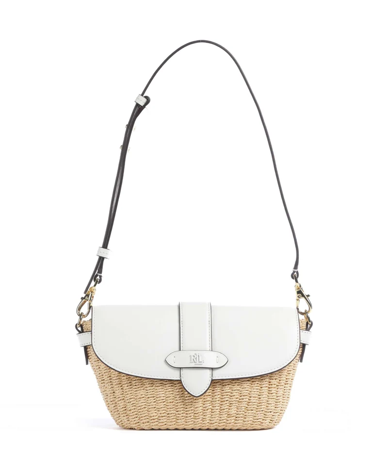 Lauren Ralph Lauren Lynden Small Borsa a spalla natural/white