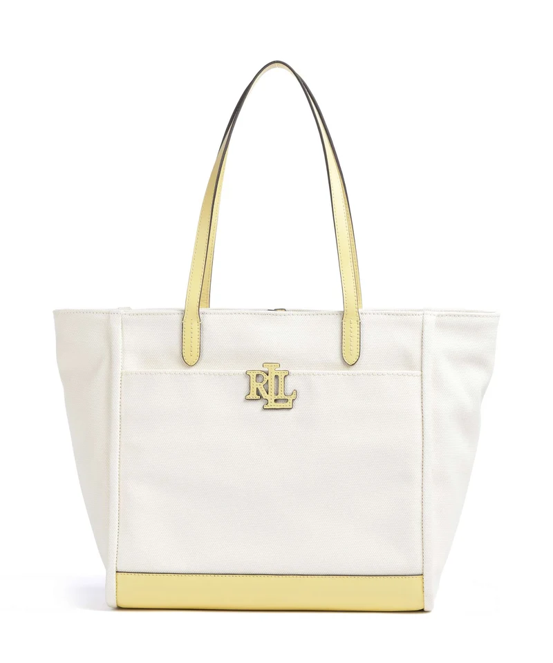 Lauren Ralph Lauren Cameryn Large Borsa shopper natural/lemon sorbet