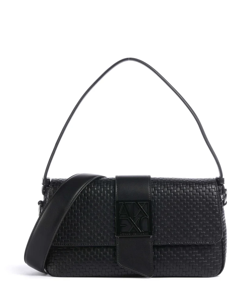 Armani Exchange Susy Soft Woven Borsa a spalla black