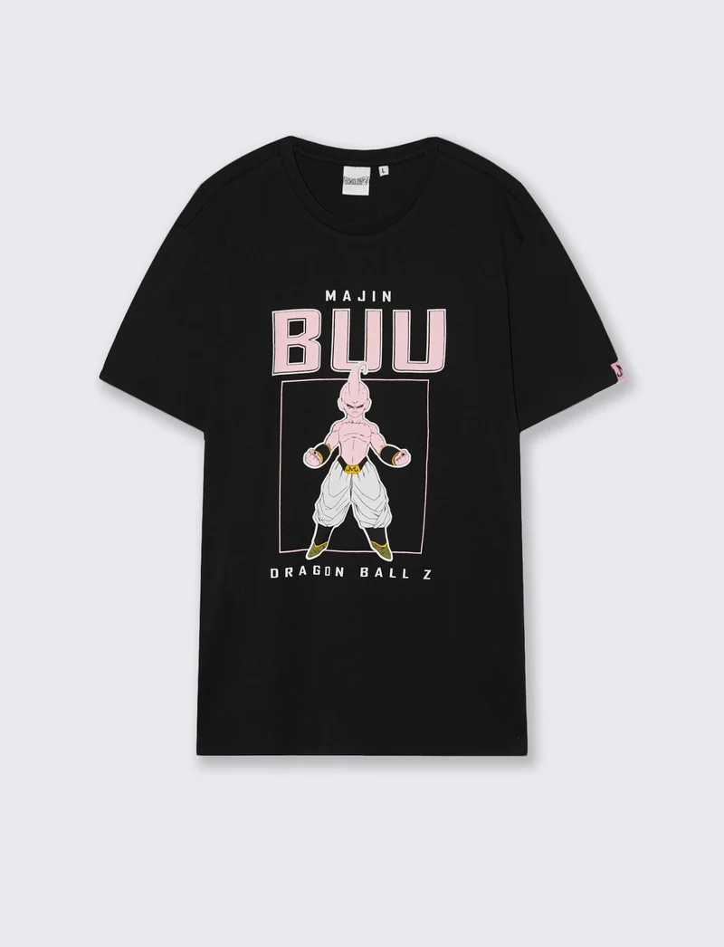 T-shirt Dragon Ball con stampa originale - Nero