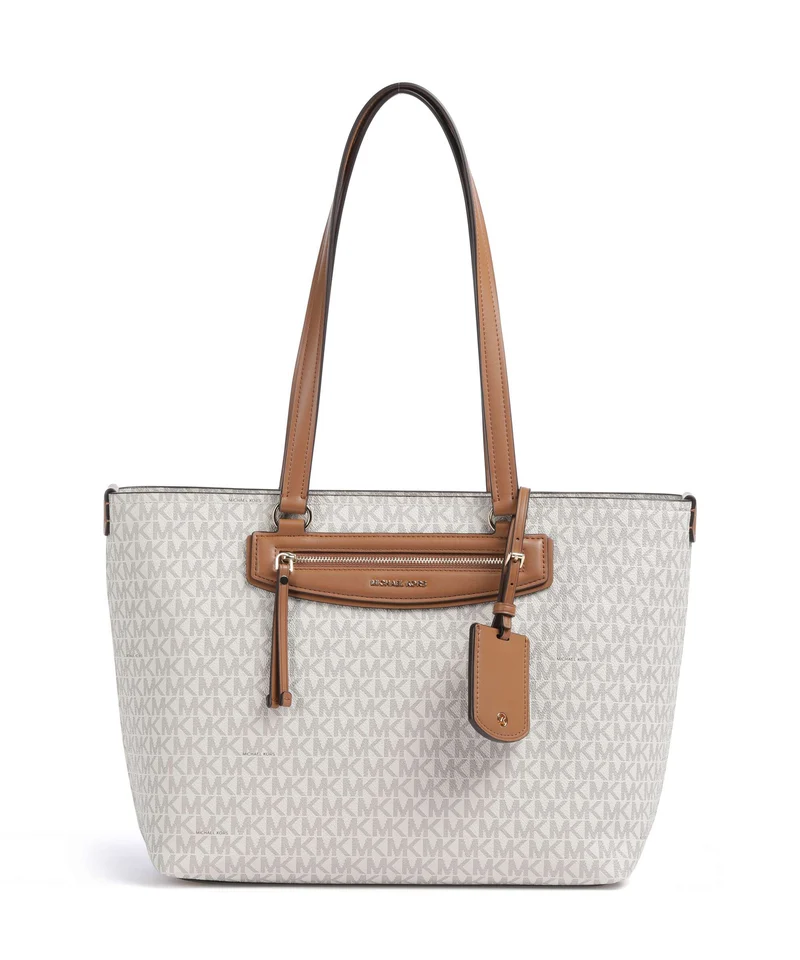 Michael Kors Jet Set Travel Medium Borsa shopper vanilla/acorn