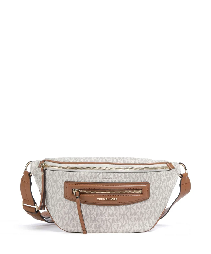 Michael Kors Jet Set Travel Medium Marsupio vanilla/acorn