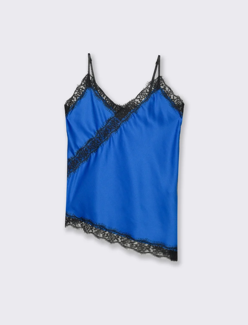 Top pizzo con bretelline - Bluette