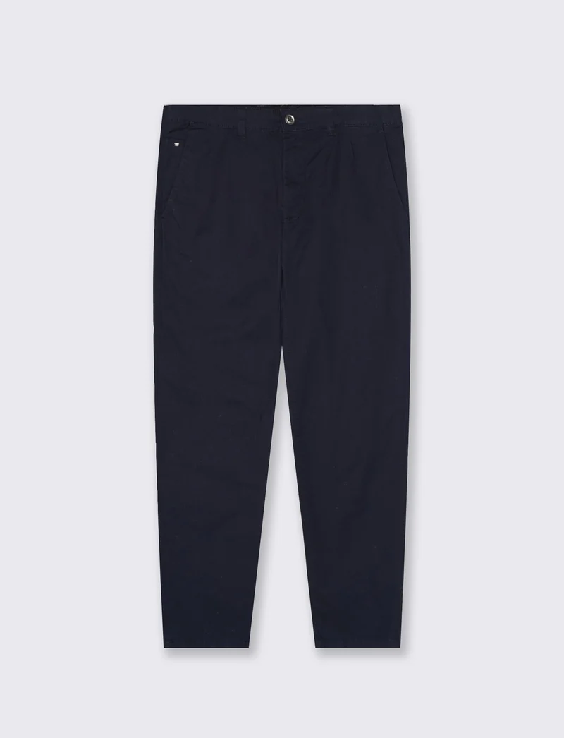 Pantaloni Chino Slim Fit in Cotone Stretch - Blu