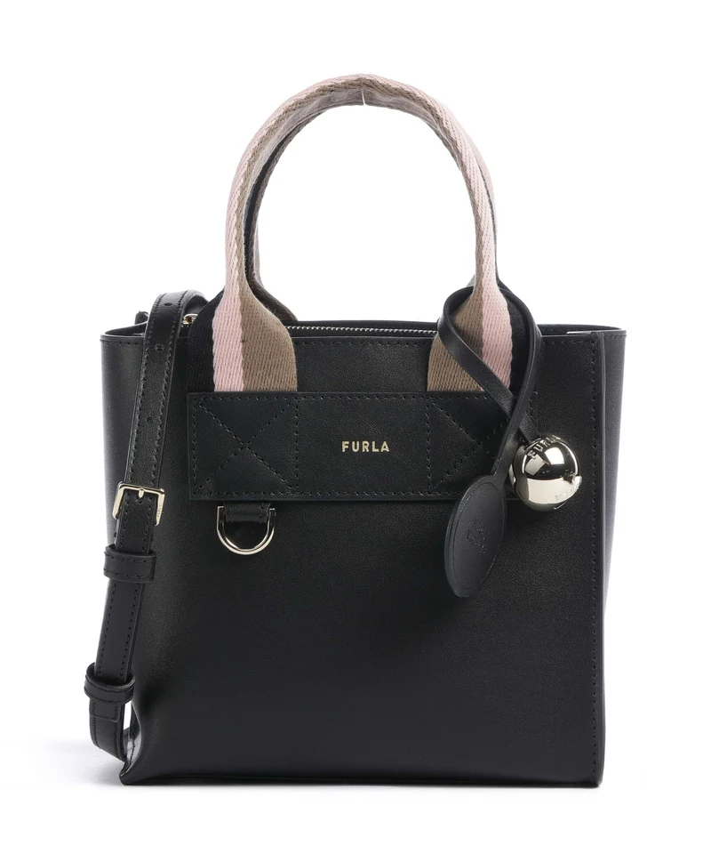 Furla Divide It Mini Borsa a mano toni nero