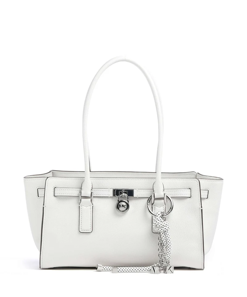 Michael Kors Hamilton Moderne Small Borsa a spalla optic white