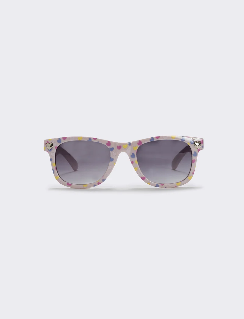 Occhiali da sole con cuoricini trendy - Rosa