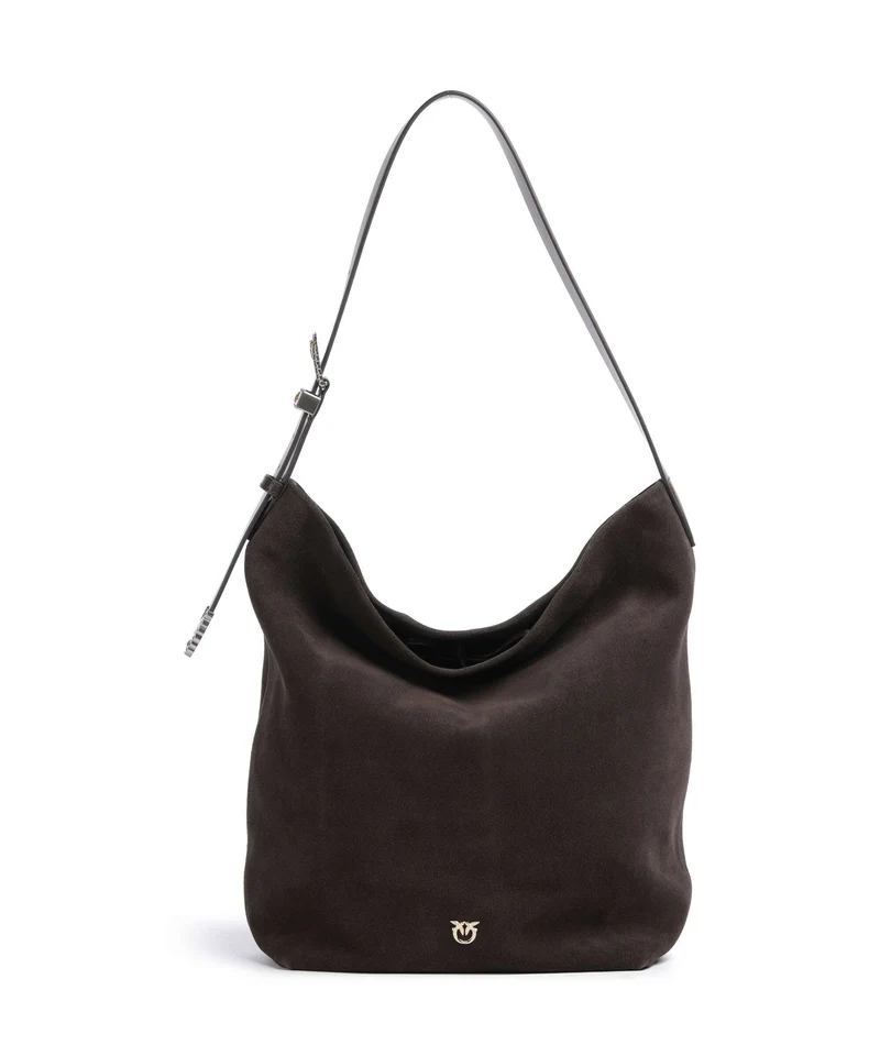 Pinko Big Borsa hobo marrone/chicco di caffe/mix gold
