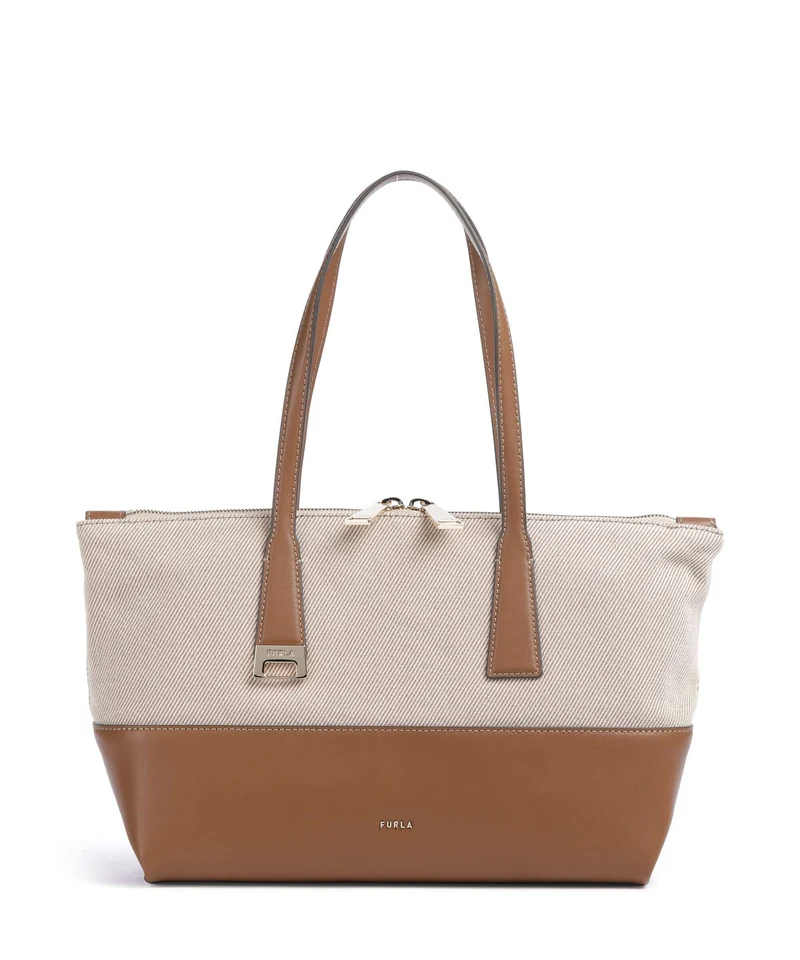 Furla Olivia M Borsa shopper toni cognac