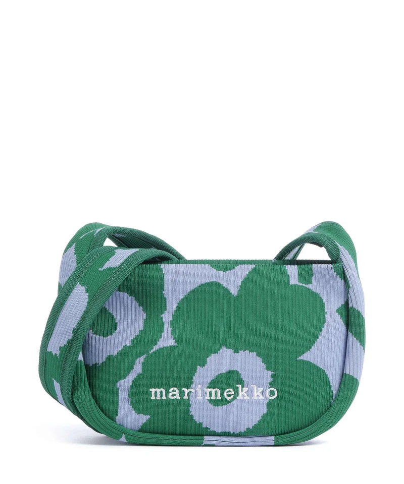Marimekko Knitted Unikko Borsa a spalla dark green/blue