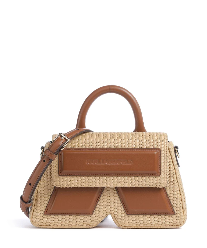 Karl Lagerfeld K/Ikon Borsa a tracolla natural/tan