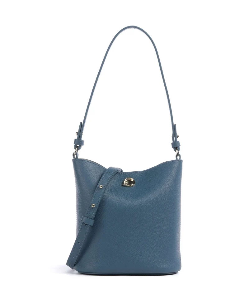 Coccinelle Nikla Borsa a secchiello deep blue/sandshell