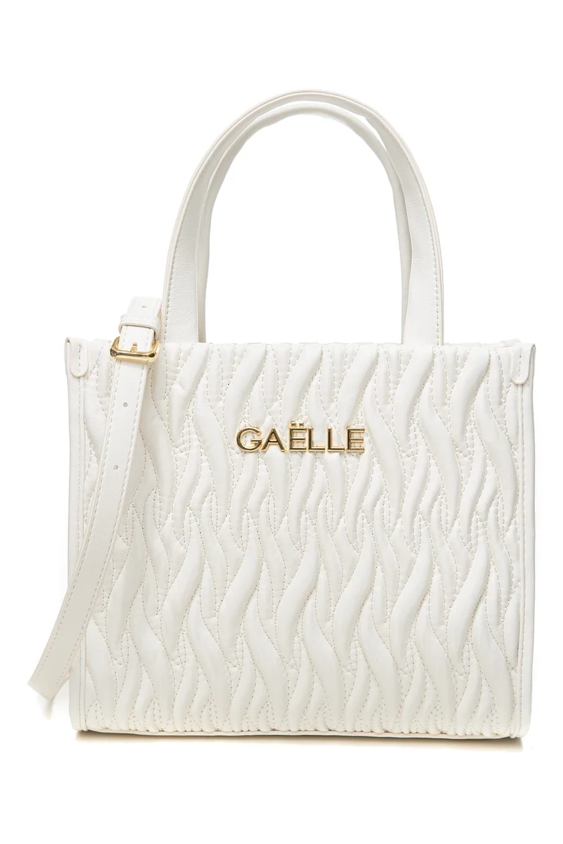 Borsa Gaelle Paris Reg Sh Plissè Da Donna Latte In Poliuretano