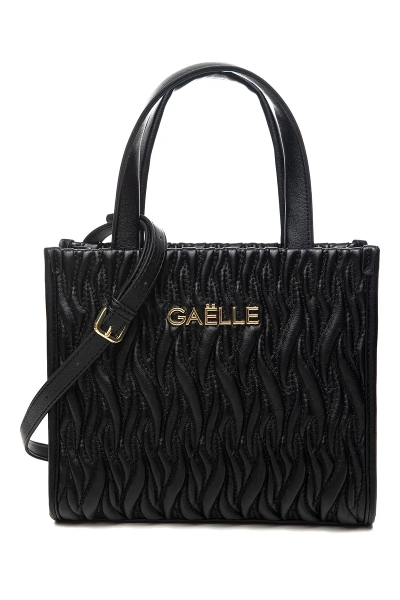 Borsa Gaelle Paris Reg Sh Plissè Da Donna Nera In Poliuretano