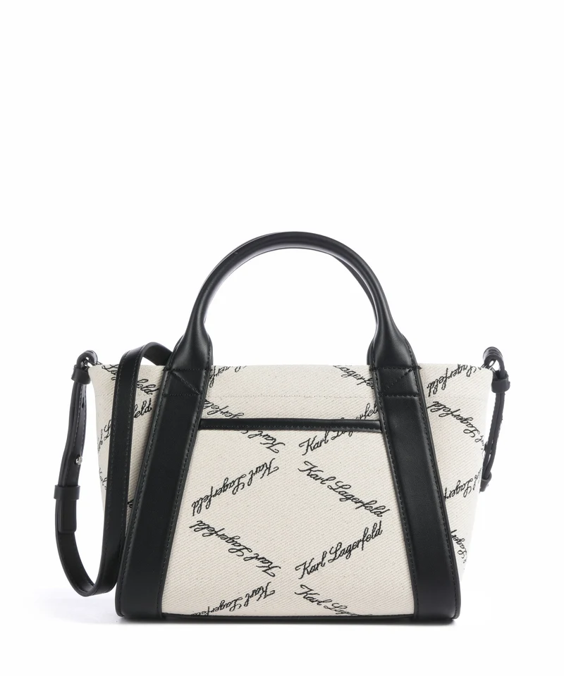 Karl Lagerfeld K/Ville Small Borsa a mano natural canvas/black